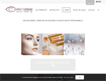 Tablet Screenshot of couleur-caramel.com